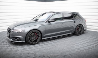Тюнинг диффузоры порогов Audi A6 C7 S-line / S6 C7 рестайл фото