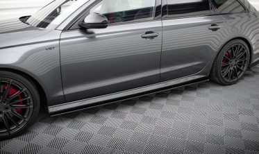 Тюнинг диффузоры порогов Audi A6 C7 S-line / S6 C7 рестайл фото