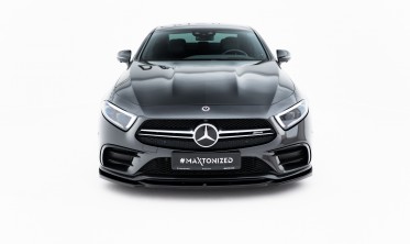 Сплиттер переднего бампера Mercedes CLS C257 AMG-line / AMG 53 вер. 1 фото
