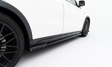 Тюнінгові накладки (лістви) на бокові пороги Mercedes-Benz GLA 45 AMG X156 вар. 2 фото