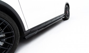 Тюнінгові накладки (лістви) на бокові пороги Mercedes-Benz GLA 45 AMG X156 вар. 2 фото