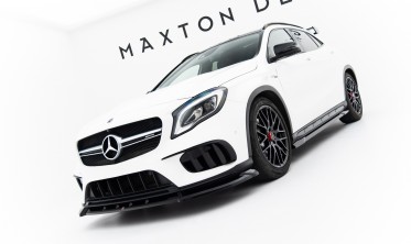 Тюнинг накладка на передний бампер Mercedes-Benz GLA 45 AMG X156 рестайл фото