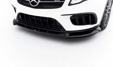Тюнинг накладка на передний бампер Mercedes-Benz GLA 45 AMG X156 рестайл фото