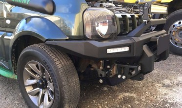 Силовий передній бампер Suzuki Jimny з діодами фото