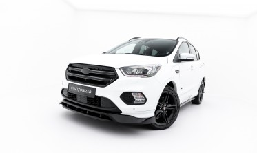 Тюнінг накладка (губа) на передній бампер Ford Kuga Mk2 ST-Line 2016-2019 фото