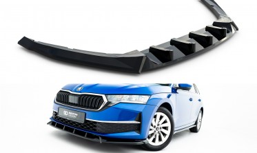 Тюнинг накладка (юбка) на передний бампер Skoda Octavia Mk4 2024- фото