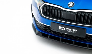 Тюнинг накладка (юбка) на передний бампер Skoda Octavia Mk4 2024- фото