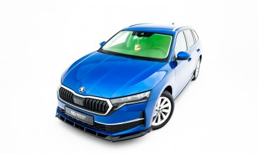 Тюнинг накладка (юбка) на передний бампер Skoda Octavia Mk4 2024- фото