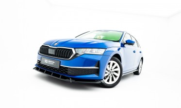 Тюнинг накладка (юбка) на передний бампер Skoda Octavia Mk4 2024- фото