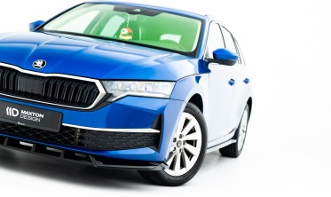 Тюнинг накладка (юбка) на передний бампер Skoda Octavia Mk4 2024- фото