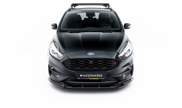 Тюнинг накладка (юбка) на передний бампер Ford S-Max Mk2 ST-Line рестайл 2023- фото
