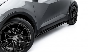 Тюнинг накладки (листвы) под пороги Toyota C-HR Mk2 2023- Макстон дизайн фото