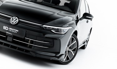 Тюнинг накладка (юбка) на передний бампер VW Golf 8 рест. 2024- Maxton design вар. 1 фото