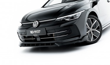 Тюнинг накладка (юбка) на передний бампер VW Golf 8 рест. 2024- Maxton design вар. 1 фото