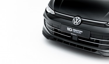 Тюнинг накладка (юбка) на передний бампер VW Golf 8 рест. 2024- Maxton design вар. 1 фото