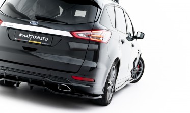 Тюнінговий дифузор (накладка) на задній бампер Ford S-Max Mk2 ST-Line фото