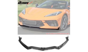 Дифузор переднього бампера Chevrolet Corvette (2020-...) карбон фото