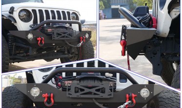 Силовой передний бампер Jeep Wrangler JL стиль Off-Road Oklahoma фото