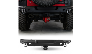 Силовий задній бампер Jeep Wrangler JK стиль Off-Road Alaska фото