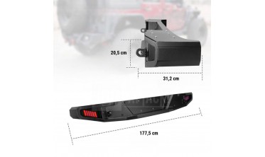 Cиловой задний бампер Jeep Wrangler JK стиль Off-Road Idaho фото