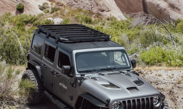 Алюмінієвий багажник з LED світлом Jeep Wrangler JL 2018-... довга версія фото