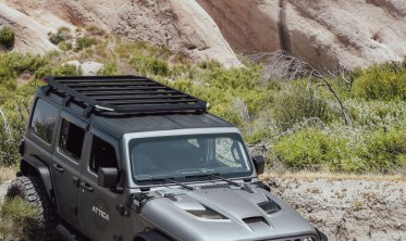 Алюмінієвий багажник з LED світлом Jeep Wrangler JL 2018-... довга версія фото