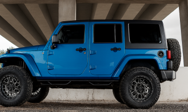 Стальні бокові силові пороги Jeep Wrangler JK (2007-2018) long версія 3 фото