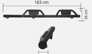 Стальні бокові силові пороги Jeep Wrangler JK (2007-2018) long версія 3 фото