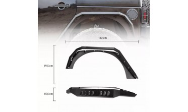 розширювачі арок (накладки на арки) JEEP WRANGLER JK версія 1 з LED фото