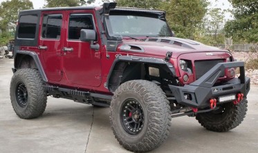 расширители арок (накладки на арки) JEEP WRANGLER JK  версия 2 с LED фото