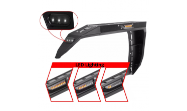 расширители арок (накладки на арки) JEEP WRANGLER JK  версия 2 с LED фото