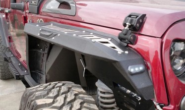 расширители арок (накладки на арки) JEEP WRANGLER JK  версия 2 с LED фото