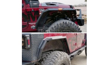расширители арок (накладки на арки) JEEP WRANGLER JK  версия 2 с LED фото