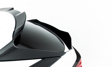 Нижній 3D спойлер (накладка) на кришку багажника Lexus RX Mk4 післярестайл фото