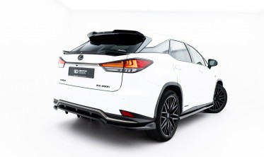 Нижній 3D спойлер (накладка) на кришку багажника Lexus RX Mk4 післярестайл фото