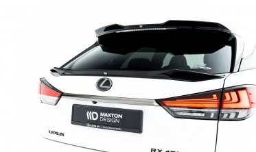 Нижній 3D спойлер (накладка) на кришку багажника Lexus RX Mk4 післярестайл фото