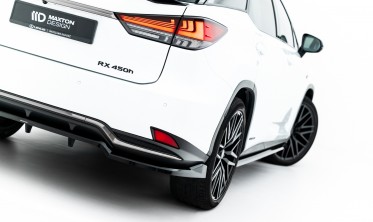 Тюнінговий дифузор (накладка) на задній бампер Lexus RX Mk4 рестайл фото