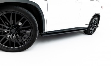 Боковые диффузоры (накладки) под пороги Lexus RX Mk4 рестайл фото