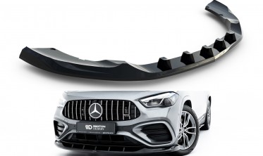 Тюнинг сплиттер на передний бампер Mercedes GLA H247 AMG 35 2023- вар. 2 фото