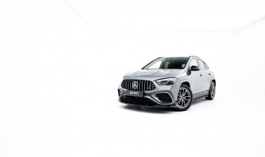 Тюнинг сплиттер на передний бампер Mercedes GLA H247 AMG 35 2023- вар. 2 фото