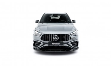 Тюнинг сплиттер на передний бампер Mercedes GLA H247 AMG 35 2023- вар. 2 фото