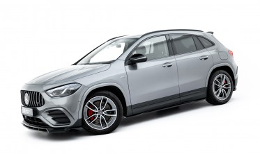 Тюнінг накладки (леза) під бокові пороги Mercedes GLA H247 AMG 35 2023- фото