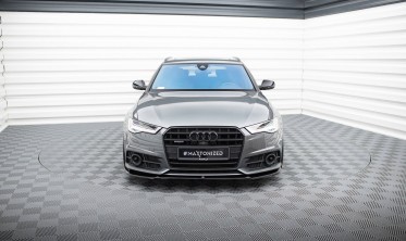Передній тюнінг дифузор Audi S6/A6 S-line C7 FL вер. 1 фото