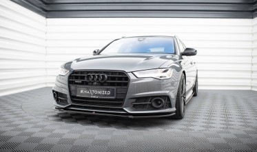 Передній тюнінг дифузор Audi S6/A6 S-line C7 FL вер. 1 фото