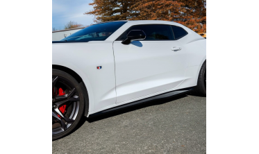 Диффузоры порогов Chevrolet Camaro 6 (2016-2023) ZL1 Style – Gloss Black фото