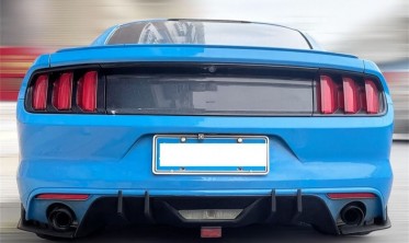 Диффузор заднего бампера Ford Mustang 2015-2017 HN Style матовый фото