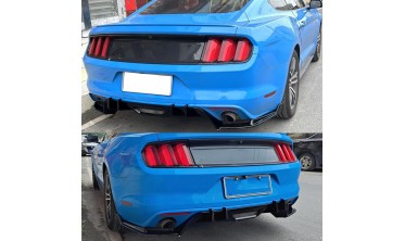 Диффузор заднего бампера Ford Mustang 2015-2017 HN Style матовый фото