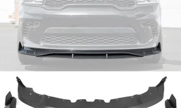 дифузор + спліттер переднього бампера Dodge Durango (2021-2022) у стилі srt hellcat 2021 фото