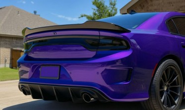 спойлер на багажник DODGE CHARGER v2 style чорний глянець фото
