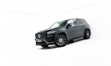 Тюнінг спліттер на передній бампер Mercedes GLS X167 AMG-Line вар. 2 фото